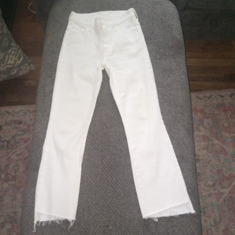 Mother Brand, Insider Crop Step Fray, Glass Slipper Womens Jeans